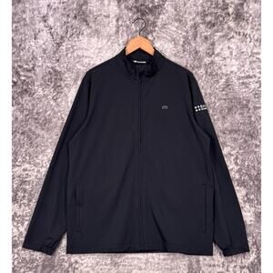 New Travis Mathew Jacket Large Mens Surfside Full Zip Black